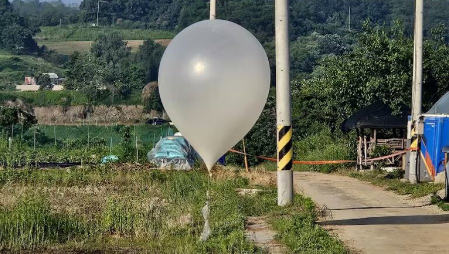 Corea del Norte lanza cientos de globos con "basura y desechos" a su vecino del Sur