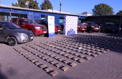 Incautan casi 400 kilos de cocaína y detienen a 11 sujetos de nacionalidad colombiana en Copiapó