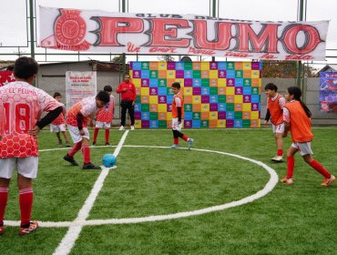 Club deportivo El Peumo de Villa Alemana cumplió el sueño de inaugurar su nueva multicancha