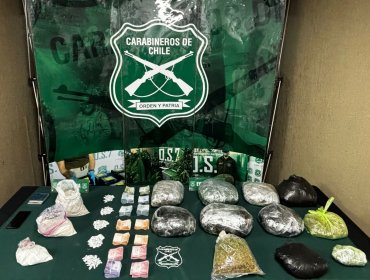 Desbaratan clan familiar dedicado al narcotráfico en Valparaíso: droga avaluada en 120 millones de pesos fue sacada de circulación