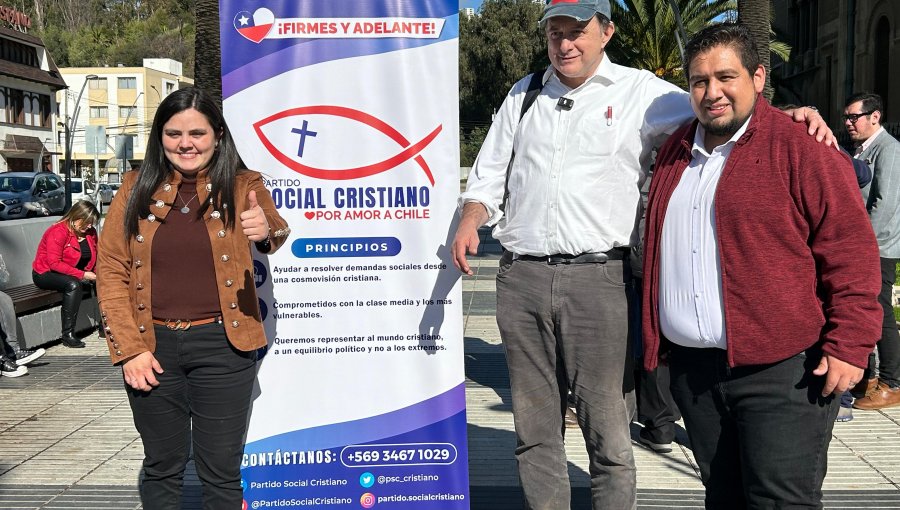 Partido Social Cristiano entrega apoyo a Iván Poduje como candidato a alcalde por Viña del Mar