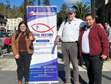 Partido Social Cristiano entrega apoyo a Iván Poduje como candidato a alcalde por Viña del Mar