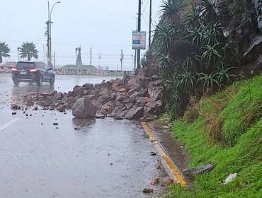 24 rutas de la Región de Valparaíso han sido afectadas por las lluvias: 12 de ellas fueron cerradas de forma preventiva