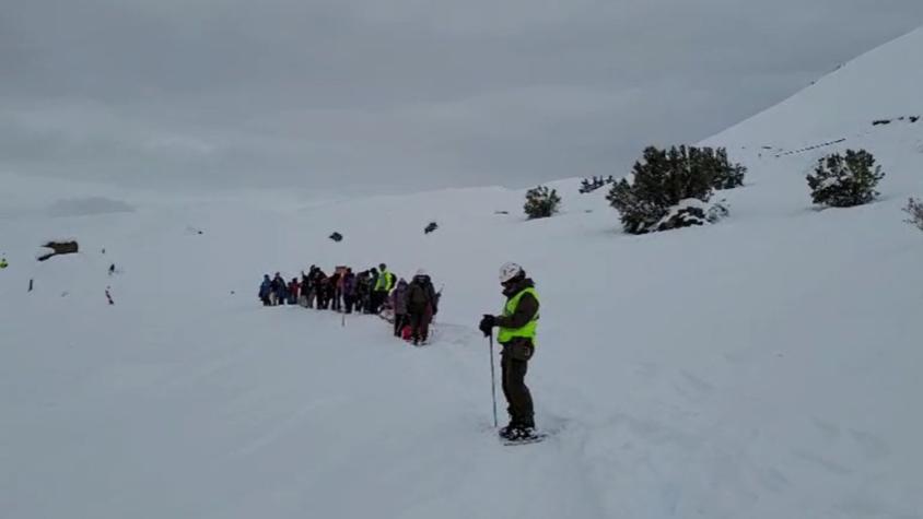 Rescatan a 20 personas que se encontraban aisladas en centro de ski de Lagunillas por una avalancha de nieve