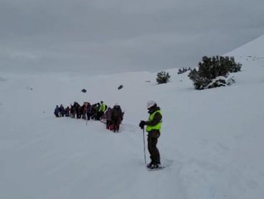 Rescatan a 20 personas que se encontraban aisladas en centro de ski de Lagunillas por una avalancha de nieve