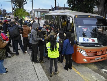 Aseguran que transporte alternativo tras paro de maquinistas "va a estar activado" durante toda la contingencia en el Gran Valparaíso