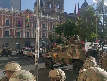 Militares bolivianos irrumpen en la sede del Ejecutivo en La Paz: presidente llamó a "respetar la democracia"