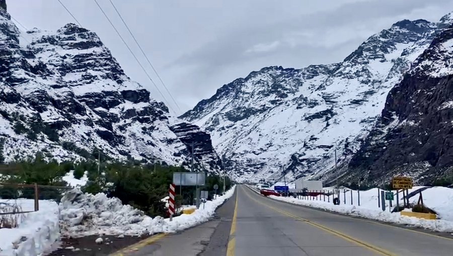 Alerta Temprana Preventiva en Los Andes por riesgo de avalanchas en Camino Internacional