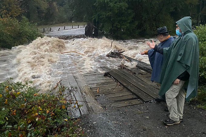 Temporal que afecta a La Araucanía deja personas aisladas, damnificados y más de 190 mm de agua en 24 horas