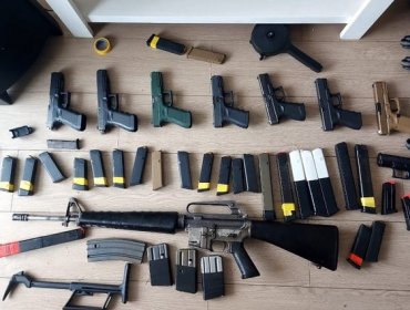 Un fusil M16, ocho pistolas y 30 cargadores: Decomisan armamento de guerra en departamento de San Miguel