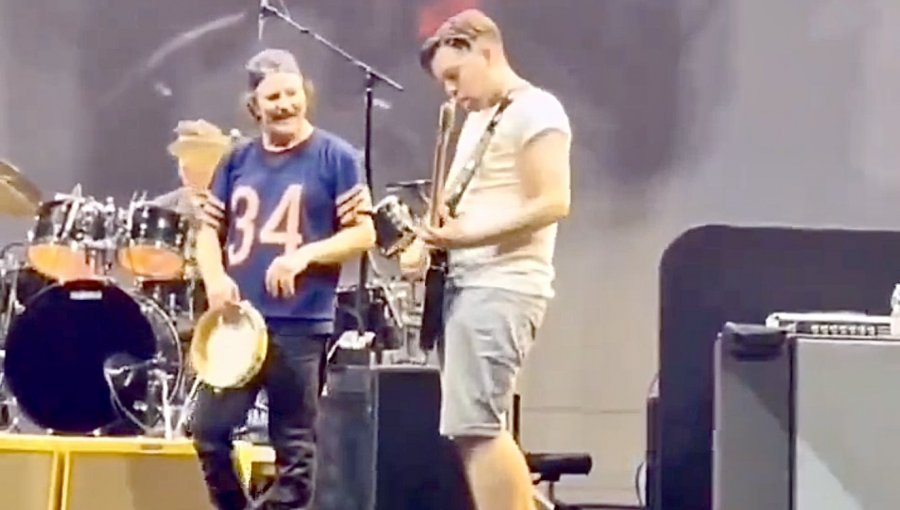 Viñamarino cumplió el sueño de su vida: tocó junto a Pearl Jam durante show en España