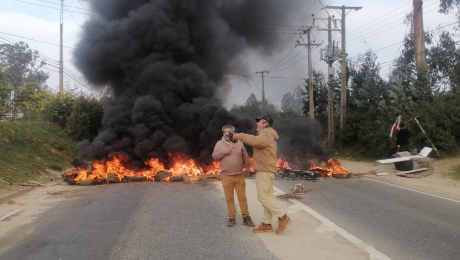 Encienden barricadas en variante Agua Santa en Viña del Mar: se registra alta congestión vehicular