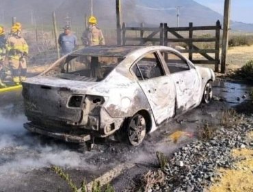 Coquimbo: Hallan cuerpo calcinado al interior de vehículo incendiado en La Higuera