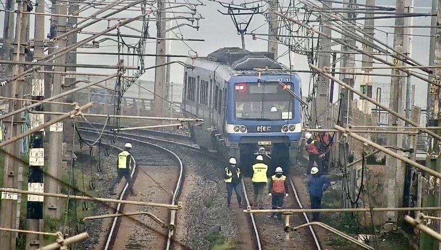 Incidente en el pantógrafo dejó con servicio parcial y tiempos de viaje mayores al Tren Limache - Puerto