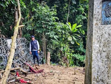 Gobierno de Panamá instaló barreras de alambres de púas en varios puntos de acceso al tapón del Darién