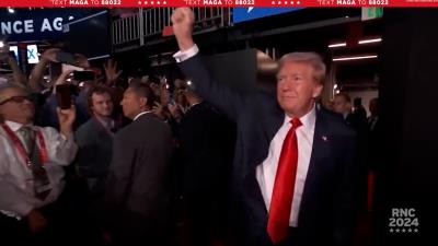 Donald Trump en primer acto de campaña: “Recibí una bala por la democracia”