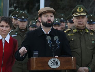 Presidente Boric: "No tengo tiempo para peleas políticas en materia de seguridad"