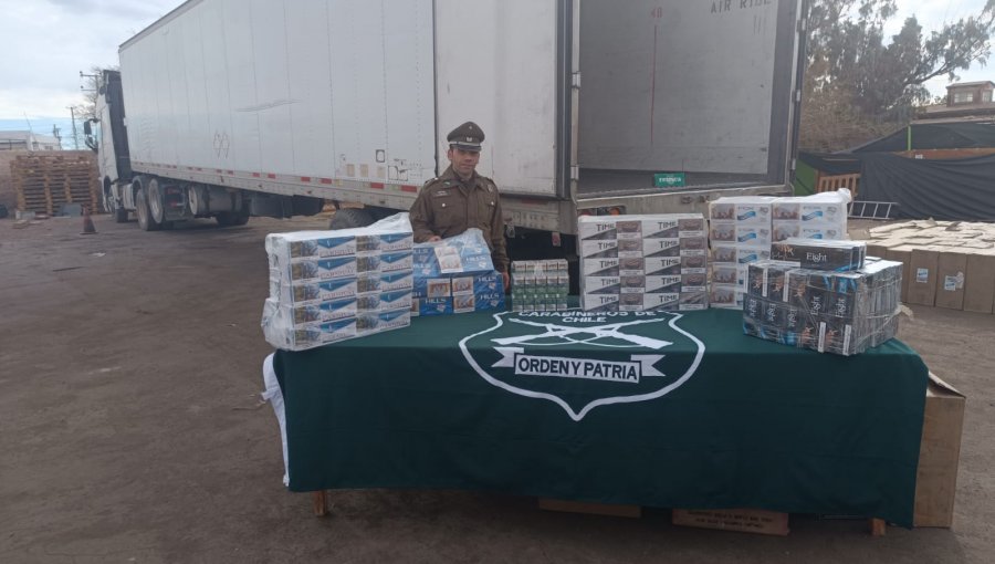 Incautan cerca de $2 mil millones en cigarrillos durante control carretero