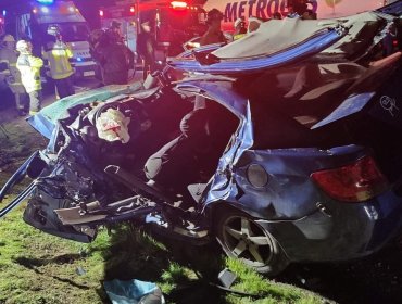 Al menos tres muertos en grave accidente en ruta que une Nogales con Puchuncaví