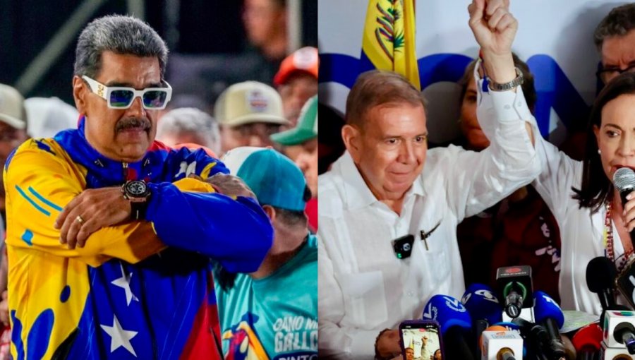 Consejo Nacional Electoral da como reelecto a Nicolás Maduro, pero oposición proclama a Edmundo González con 70% de los votos