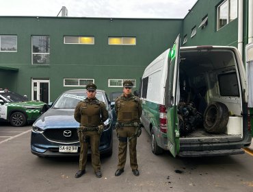 Desarmaduría clandestina en San Felipe: Dos personas fueron detenidas tras ser sorprendidas desmantelando autos robados