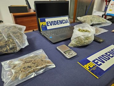 Detienen a dos personas e incautan notebook de alta gama y droga avaluada en más de $7 millones en Valparaíso