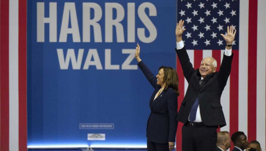 Kamala Harris tuvo su primera actividad pública junto a Tim Walz, su compañero de fórmula para la presidencia de Estados Unidos