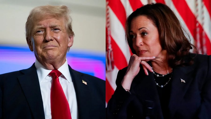 Encuestas dan empate entre Donald Trump y Kamala Harris