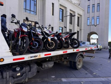 21 motocicletas fueron sacadas de circulación tras operativo de fiscalización en Valparaíso