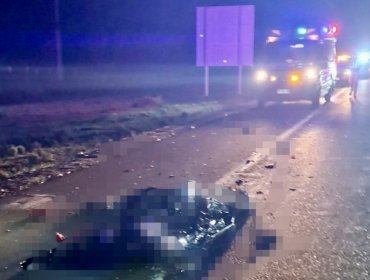 Atropello múltiple dejó una persona fallecida a un costado del peaje Casablanca de ruta 68