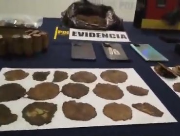 Descubren “ostias” de marihuana en allanamientos a bandas criminales en Huechuraba