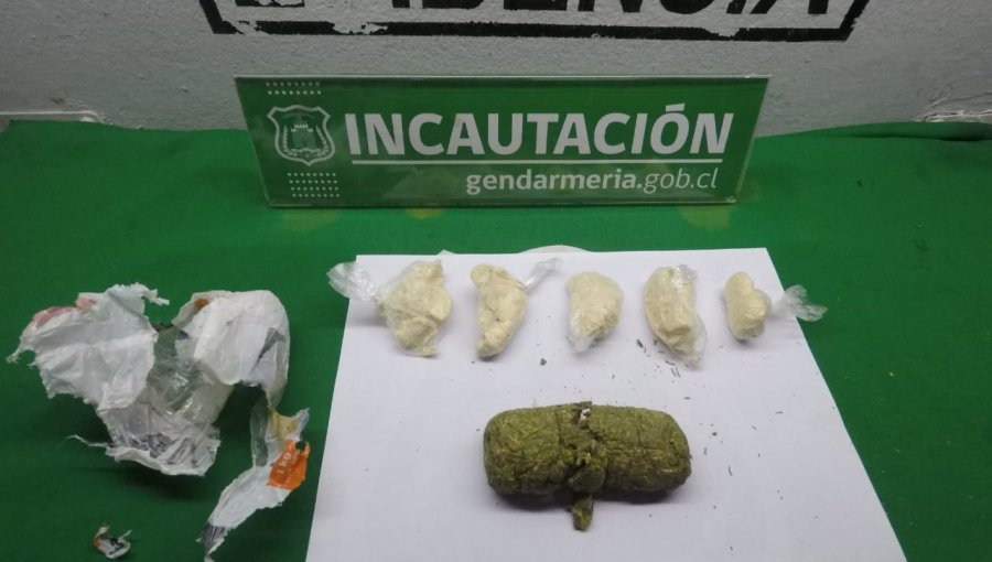 Detectan entrega de paquete con drogas a un interno en la cárcel de Quillota