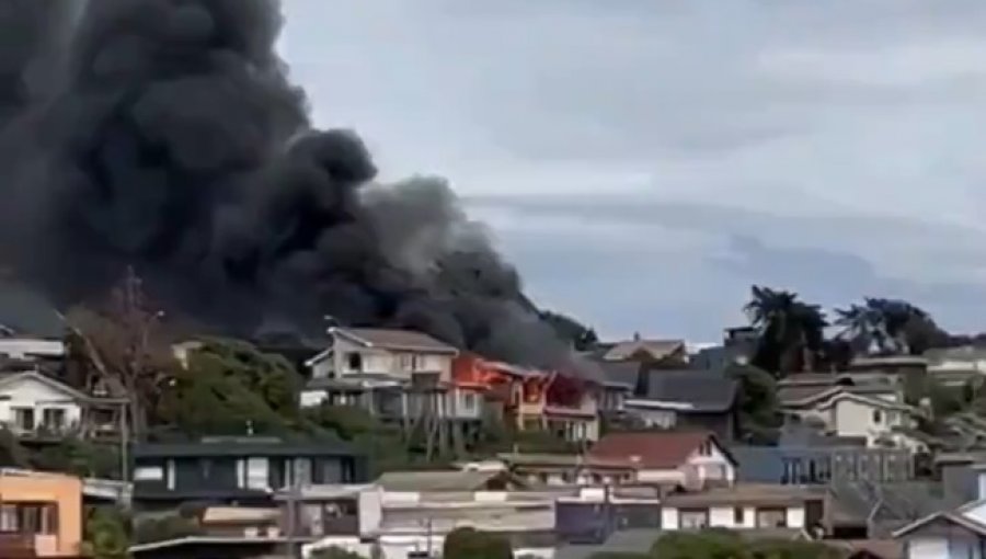 Una vivienda destruida y otras afectadas deja incendio en sector de Maitencillo en Puchuncaví