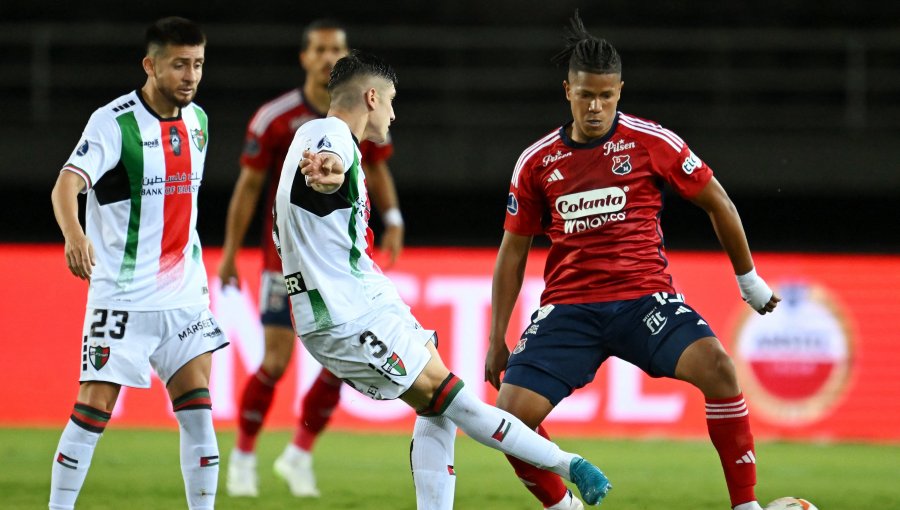 Palestino cae goleado ante Independiente Medellín y se despide de la Copa Sudamericana