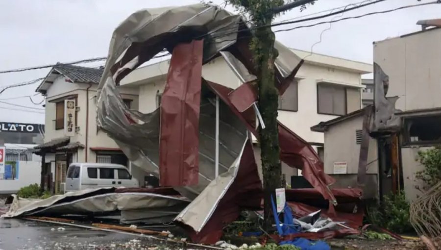 Paso del tifón «Shanshan» deja al menos 40 personas heridas en suroeste de Japón