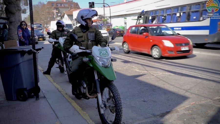 Municipio de Villa Alemana dona dos motocicletas a Carabineros para reforzar patrullajes