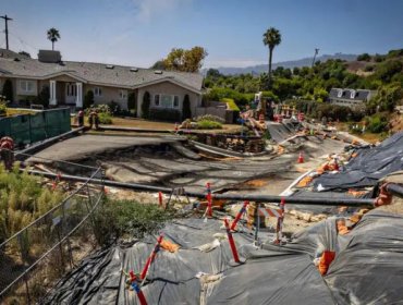 La exclusiva ciudad de California amenazada por los desprendimientos de tierra