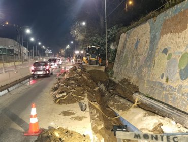 Pista de Av. Santos Ossa en dirección a Santiago estará cortada temporalmente en un tramo por trabajos de reparación