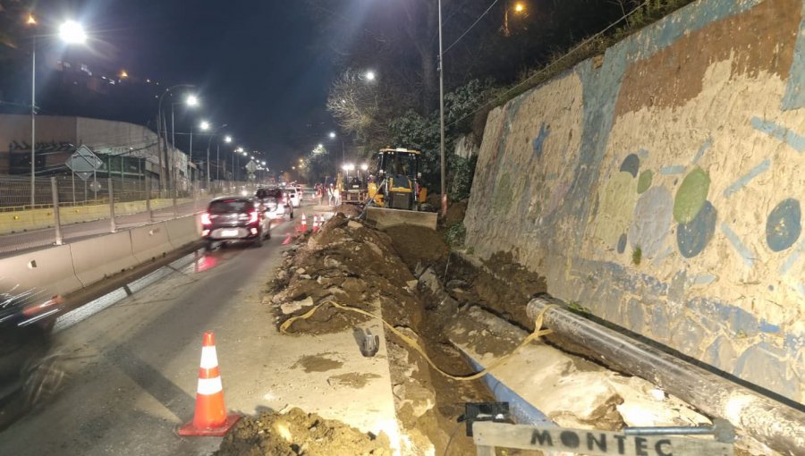 Pista de Av. Santos Ossa en dirección a Santiago estará cortada temporalmente en un tramo por trabajos de reparación