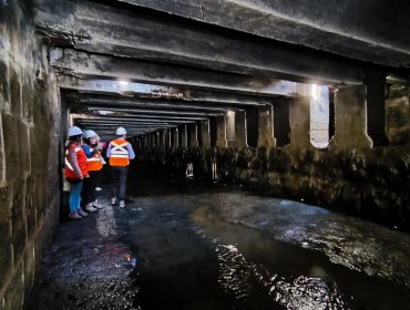 Ministerio de Obras Públicas ejecuta obras de mantención en red primaria de aguas lluvias de Valparaíso