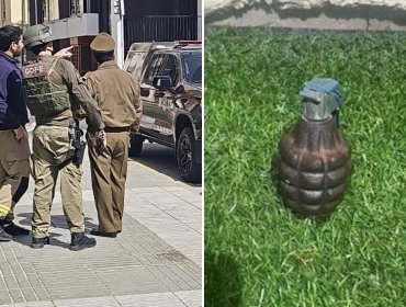 Hallazgo de una granada genera amplio operativo policial en el plan de Valparaíso: mujer la encontró y la entregó a Bomberos