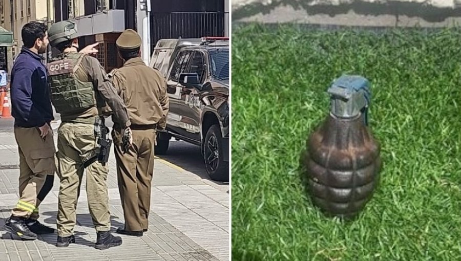 Hallazgo de una granada genera amplio operativo policial en el plan de Valparaíso: mujer la encontró y la entregó a Bomberos