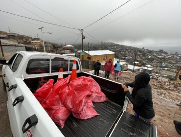 Precipitaciones provocaron anegamientos en dos sectores de Viña del Mar