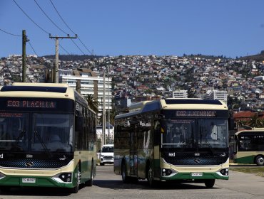 Primeros buses eléctricos del Gran Valparaíso ya iniciaron su operación