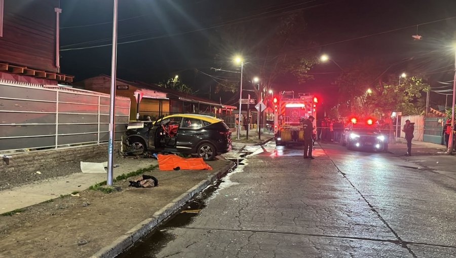 Quinta Normal: matan a taxista a balazos y víctima alcanza a conducir hasta chocar con una reja