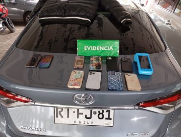 Carabineros detuvo a cuatro sujetos que se dedicaban al robo de celulares en Providencia