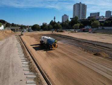 Avanzan obras de empastado del estadio O'Higgins de Valparaíso: beneficiará a 16 clubes