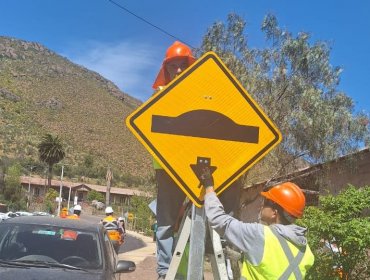 Ejecutan obras de seguridad vial por más de $5 mil millones en la región de Valparaíso