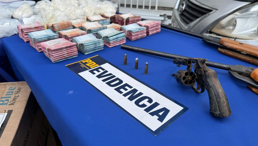 Capturan en Conchalí a grupo familiar que suministraba drogas y armas a narcos