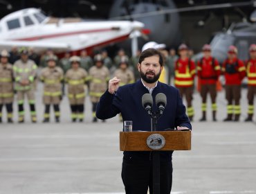 Con inversión de más de $156 mil millones: Presidente Boric presenta plan para control de incendios forestales